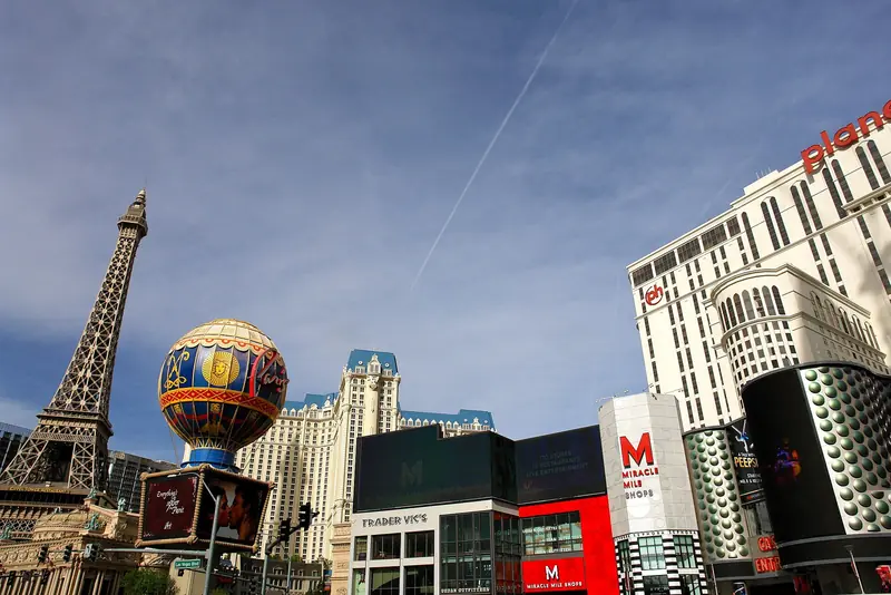 Miracle Mile Shops at Planet Hollywood shopping district in Las Vegas